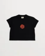 Grounded Logo Cropped T Shirt Blackss
